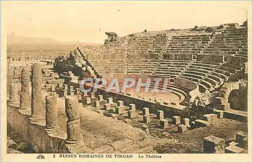 Cartes postales Ruines romaines de Timgad le Theatre