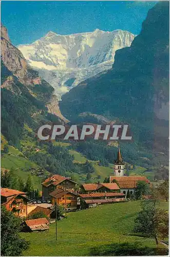 Cartes postales moderne Grindelwald 1038 m (Berner Oberland) Fiescherhormer 4049 m