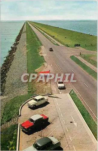 Moderne Karte Afsluitdijk Holland Friesland La digue