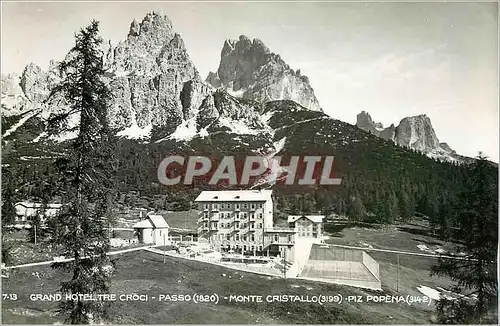 Cartes postales Grand Hotel Tre Croci Passo Monte Cristallo Piz Popena (3142)