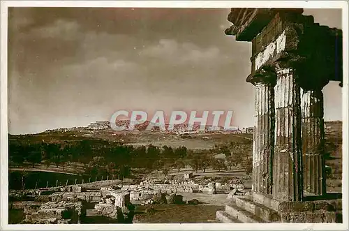 Ansichtskarte AK Agrigento Tempel des Castoe und Pollux mit