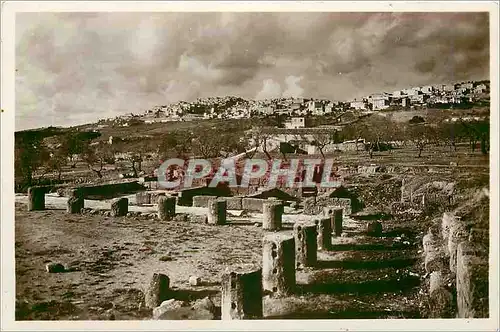 Cartes postales Agrigento Reste eines roemischen Hauses end Panorama der Stadt