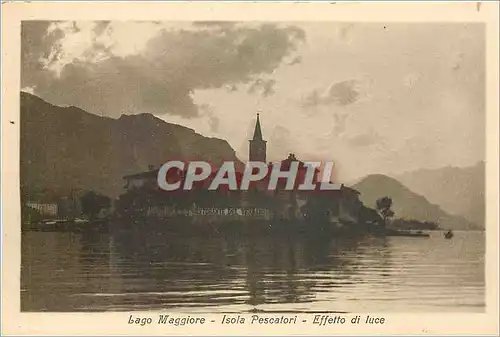 Ansichtskarte AK Lago Maggiore Isola Pescalori Efetto di Luce