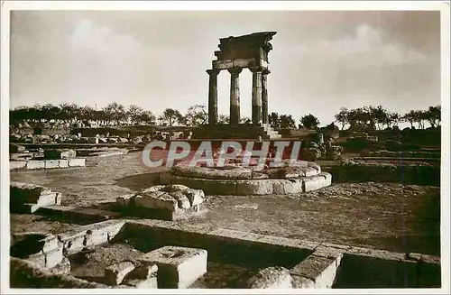 Ansichtskarte AK Agrigento Tempple of Castoe and Pollux and the Holy Precinet