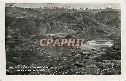 Cartes postales La Mendola Cima Penegal m 1738 Vista sul Lago du Caldaro