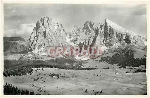 Ansichtskarte AK Gruppo del Sassolungo (m 3178) dall'Alpe di Siusi