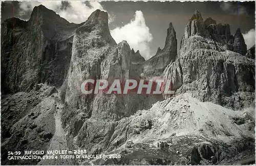 Cartes postales Rifugio Vajolet m 2255 Catinaccio m 2998 torri di Vajolet m 2805