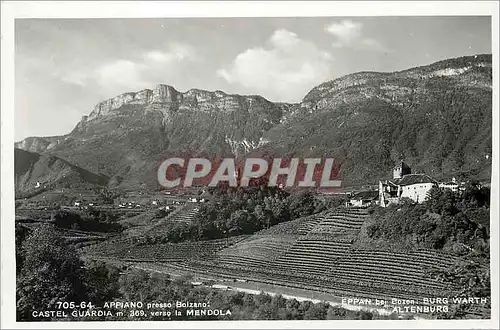 Cartes postales Appiano pressse Bolzano Castel Guadia m 369 Verso la Mendola