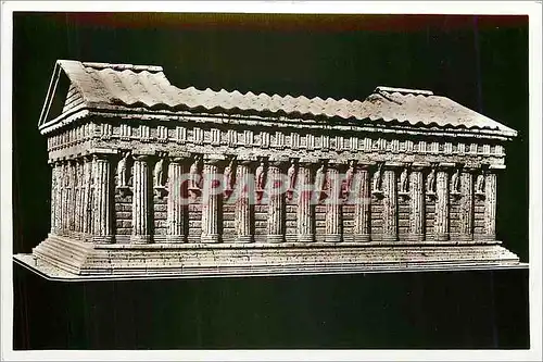 Ansichtskarte AK Agrigento Recosntruction of the Temple of Zeus (Model in the Museo Civico)