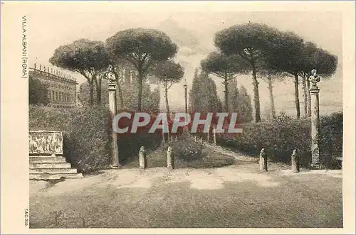 Cartes postales Roma Villa Alban