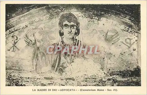 Cartes postales La Madre di dio Advocata (Coemeterium Maius Sec IV)