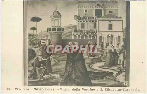 Cartes postales Venezia Museo Correr Visita della Vergine a S eLISABETTA cARPACETO