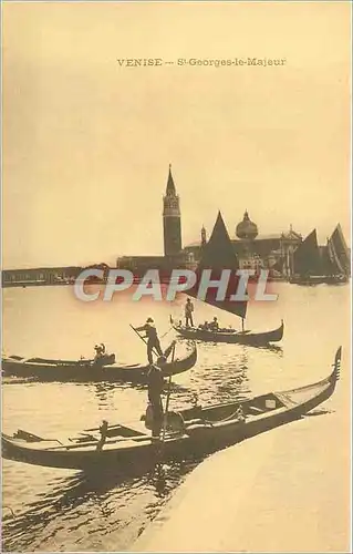 Ansichtskarte AK Venise St Georges le Majeur Bateaux