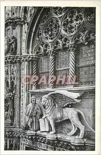 Ansichtskarte AK Venezia Palazzo Ducale Particolare Porta della Carta Lion