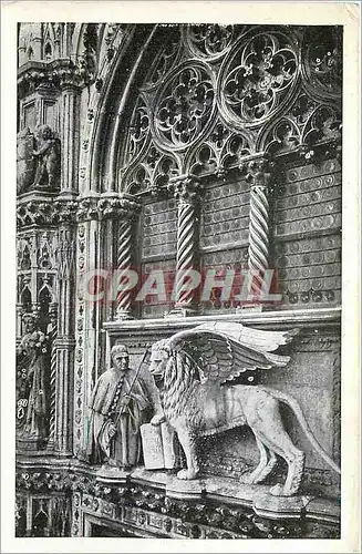 Cartes postales Venezia Palazzo Ducale Particolare Porta della Carta Lion