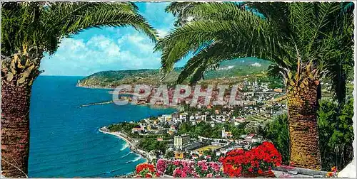 Cartes postales moderne Riviera dei Fiori S Remo Panorama da Lavante Vue generale prise de levant