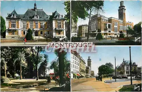 Moderne Karte Images de France La Mairie le centre Administradif le Square Place de l'Eglise