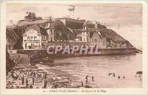 Cartes postales Granville (Manche) Le Casino et la Plage