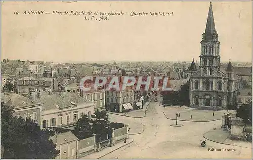 Ansichtskarte AK Angers Place de l'Academie et vue generale Quartier Saint Laud