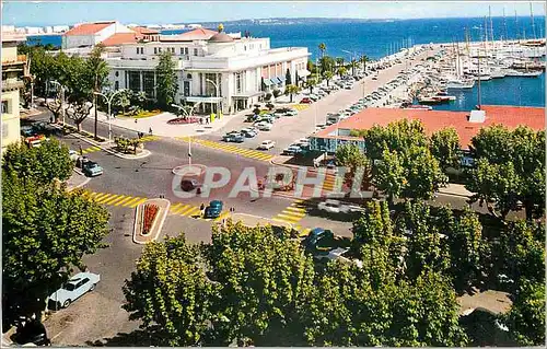 Cartes postales moderne Cannes Le Casino Municipal et un coin du Port