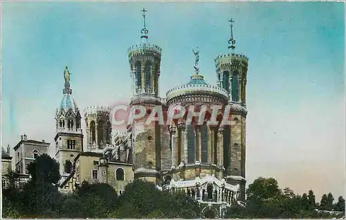 Cartes postales moderne Lyon Les Tours de la Basilique Notre Dame de Fourviere