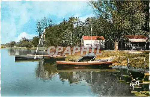 Moderne Karte Nanteuil les Meaux (S et M) La Guinguette au bord de la Marne