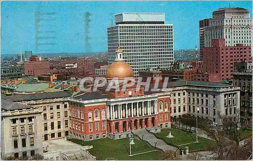 Moderne Karte State House Boston Mass