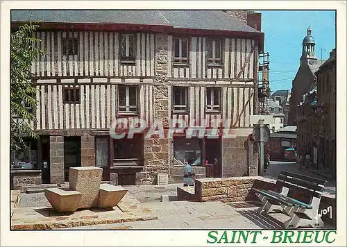 Moderne Karte La Bretagne Saint Brieuc (Cotes du Nord) Maisons a Colombages