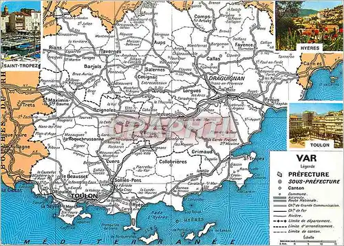 Cartes postales moderne En Parcourant le Var Couleurs et Lumiere de la France