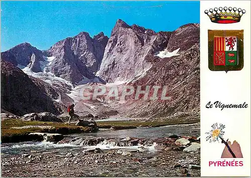 Cartes postales moderne Hautes Pyrenees Glaciers des Dulettes en face Nord du Vignemale (alt 3298 m)