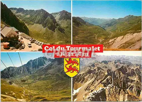 Cartes postales moderne Les Pyrenees Col du tourmalet (alt 2114 m)