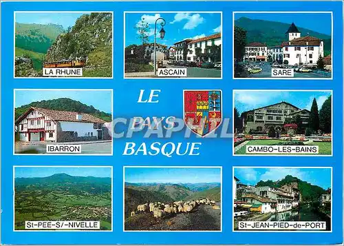 Cartes postales moderne Le Pays Basque La rHune Ascain Sare Ibarron Cambo les Bains St Pee S Bivelle St Jean Pied de Por