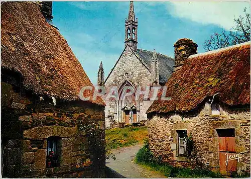 Cartes postales moderne Village Breton Ici la chapelle entonne pasaume Pour les vieux murs