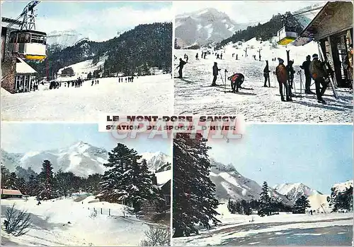 Cartes postales moderne Le Mont Dore (1050 m) Sancy (1886 m) station de Sports d'Hiver Hotel Puy Ferrand Teleferique