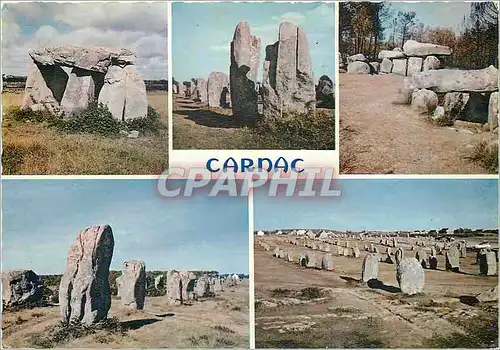 Cartes postales moderne Cannes (Morbihan) Principaux dolmens et Menhirs de la region de Carnac