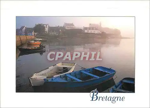 Moderne Karte Couleurs de Bretagne Brume matinales a Saint Cado
