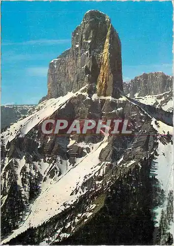 Moderne Karte Paysages du Dauphine Le Mont Aiguille (2097 m) une des sept merveilles du Dauphine