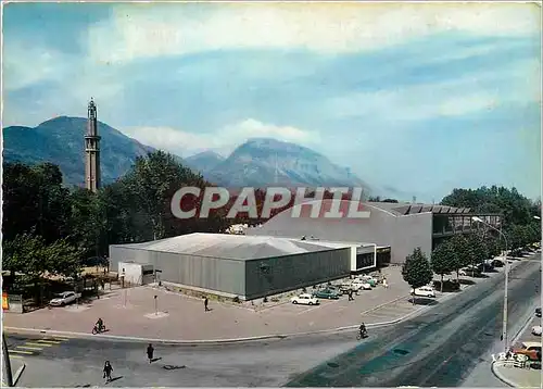 Moderne Karte Grenoble (Isere) ville Olympique la Patinore et le Bowlin la Tour de l'Exposition