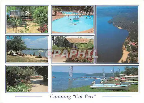 Moderne Karte La France les Landes Touristiques Camping le Col Vert