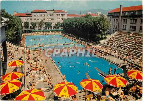 Moderne Karte Les Alpes en couleurs naturelles Grenoble la Piscine municipale