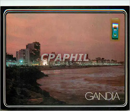 Cartes postales moderne Gandia (Valencia) Playa de Gandia Coucher de Soleil