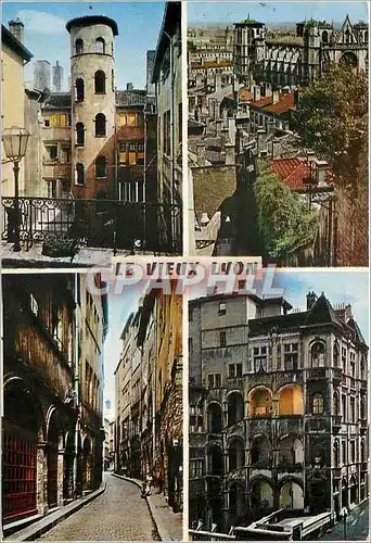 Cartes postales moderne Le Vieux Lyon Maison du crible Tour Saint Jean Rue Saint Georges Maison Henri IV