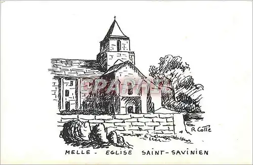 Cartes postales moderne Melle Eglise Savinien
