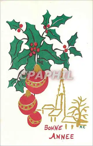 Moderne Karte Bonne Annee