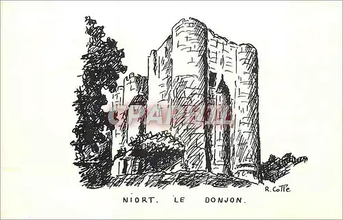 Cartes postales moderne Niort le Donjon