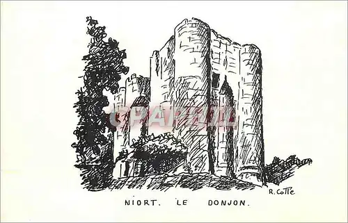 Moderne Karte Niort le Donjon