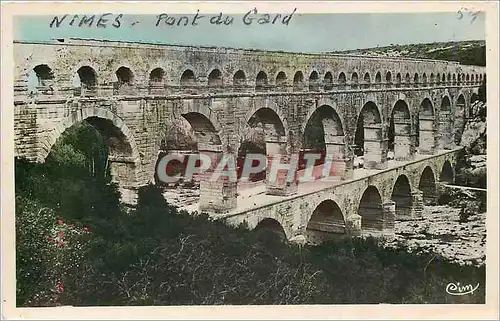 Cartes postales moderne Nimes (Gard) Aqueduc Romain Pont du Gard