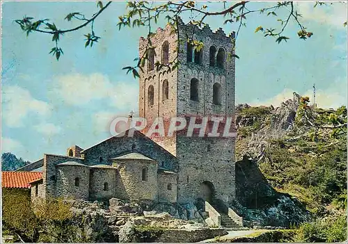 Moderne Karte Le Roussillon Touristique Abbaye de St Martin du Canigou (alt 1094 m) l'Abbaye dy XI s