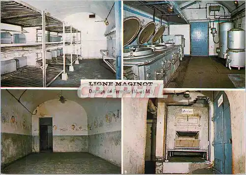 Moderne Karte Ligne Maginot Ouvrage de Fermont (M et M) Une Chambre de Soldats le Foyer du Soldat