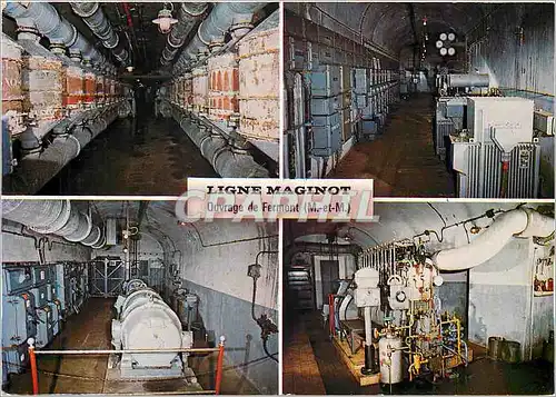 Cartes postales moderne Ligne Maginot Ouvrage de Fermont (M et M) Un groupe electrogene de 233 cv la sous station princi
